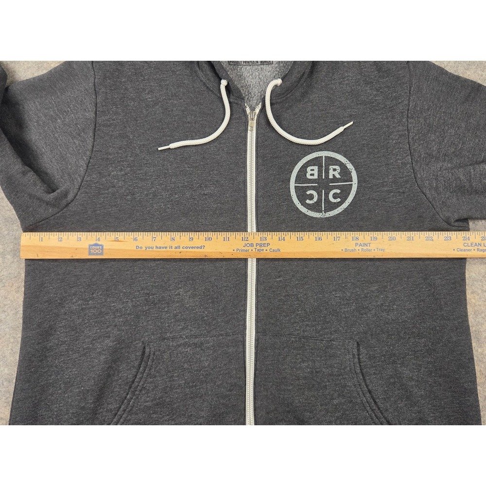 Black Rifle Coffee Company Hoodie Mens XL Gray Coffee or Die Full Zip Sweatshirt - Picture 4 of 7